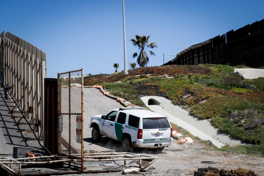 San Diego, CA - April 06: A Border Patrol vehicle is seen at Friendship Park on Thursday, April 6, 2023 in San Diego, CA. (Meg McLaughlin / The San Diego Union-Tribune)