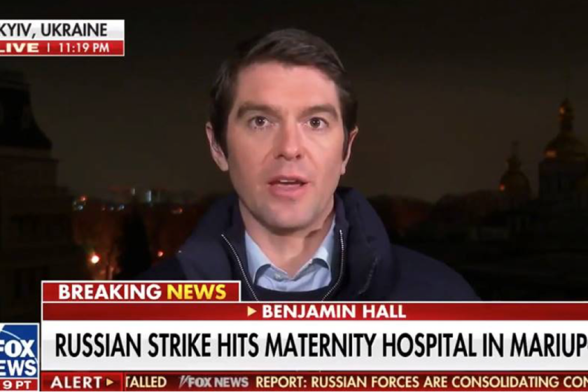 Benjamin Hall, a Fox News correspondent, has been injured while reporting in Ukraine.