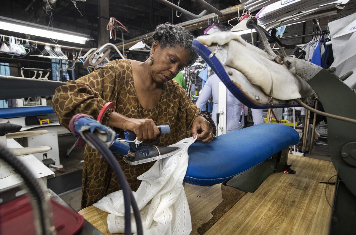 Vivian Bowers, the owner of Bowers & Sons Cleaners