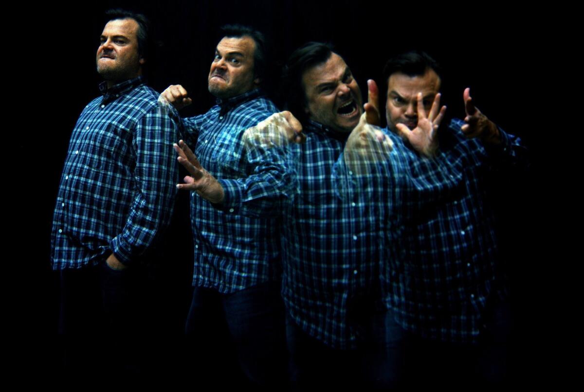 Actor-comedian-musician Jack Black in a multiple-exposure shot in Beverly Hills on April 24, 2015.