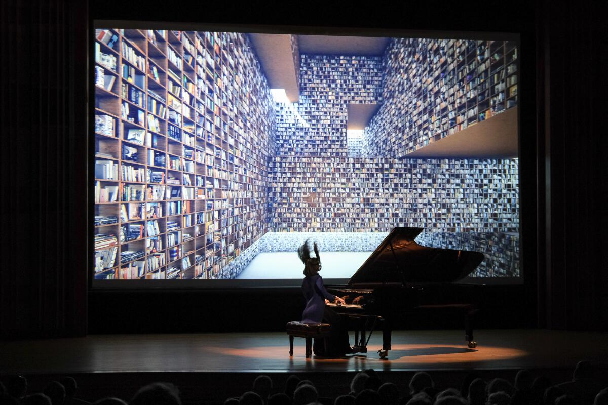 Pianist Alice Sara Ott performs a multimedia concert April 28 at the La Jolla Music Society's Baker-Baum Concert Hall.