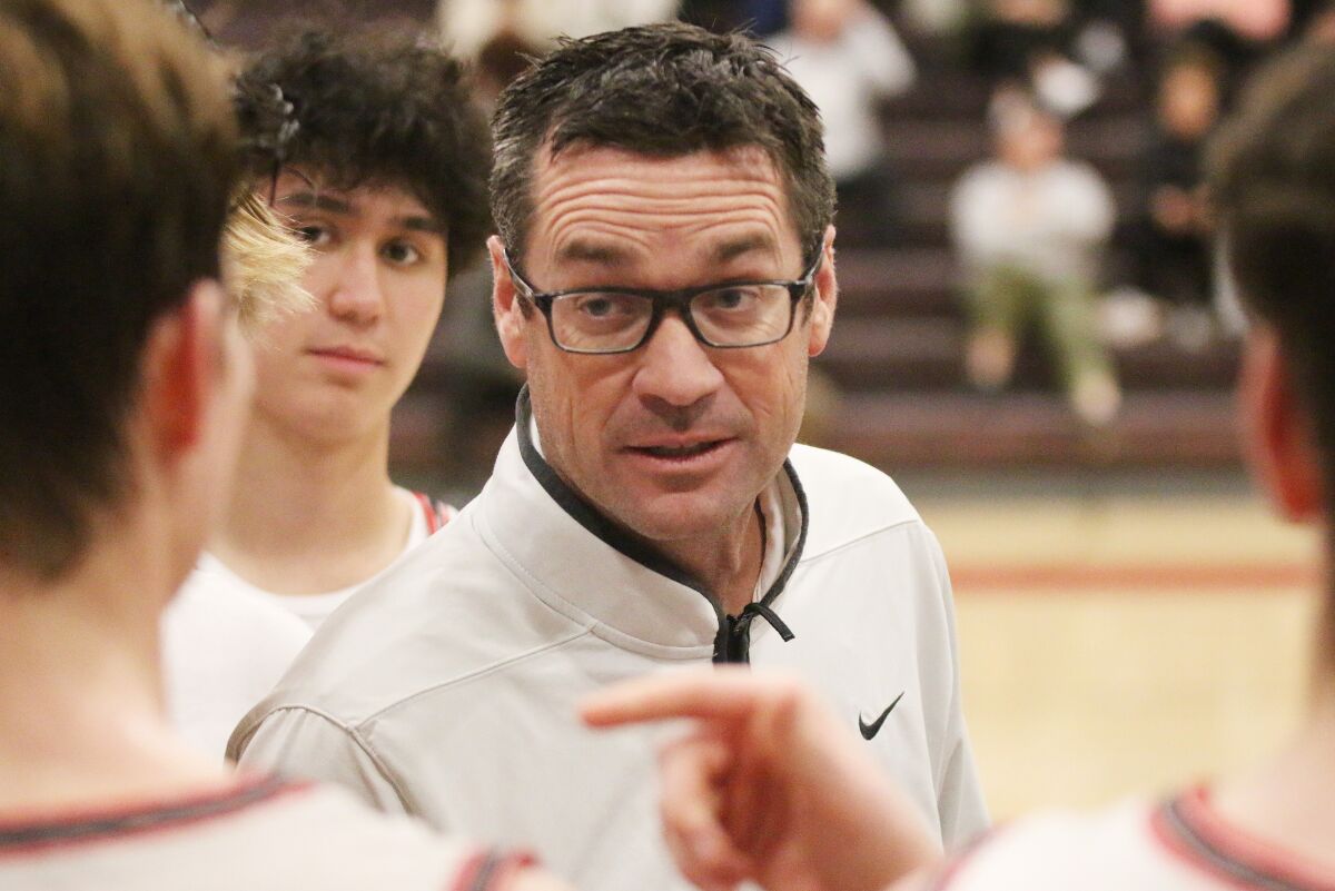 Head Coach Chad Bickley is in his 17th year at the helm of SFC boys' hoops.