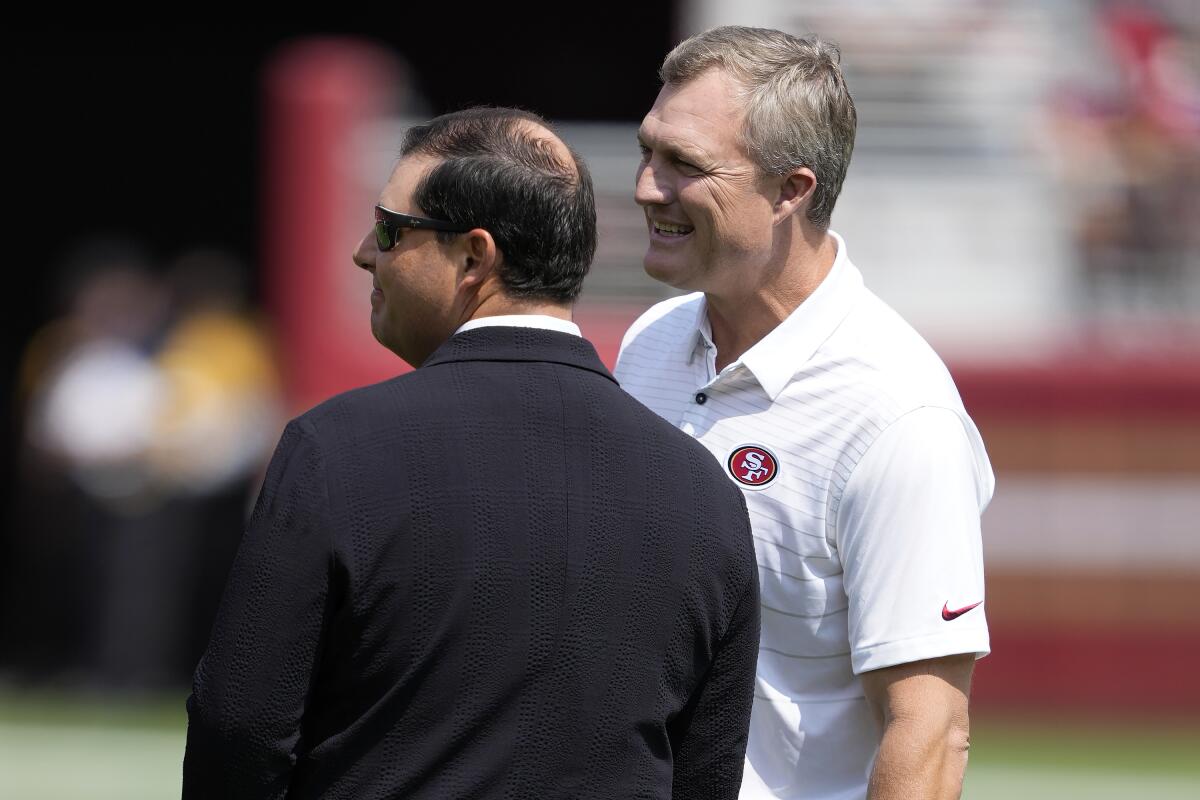 San Francisco 49ers owners Jed York arrives during NFL football