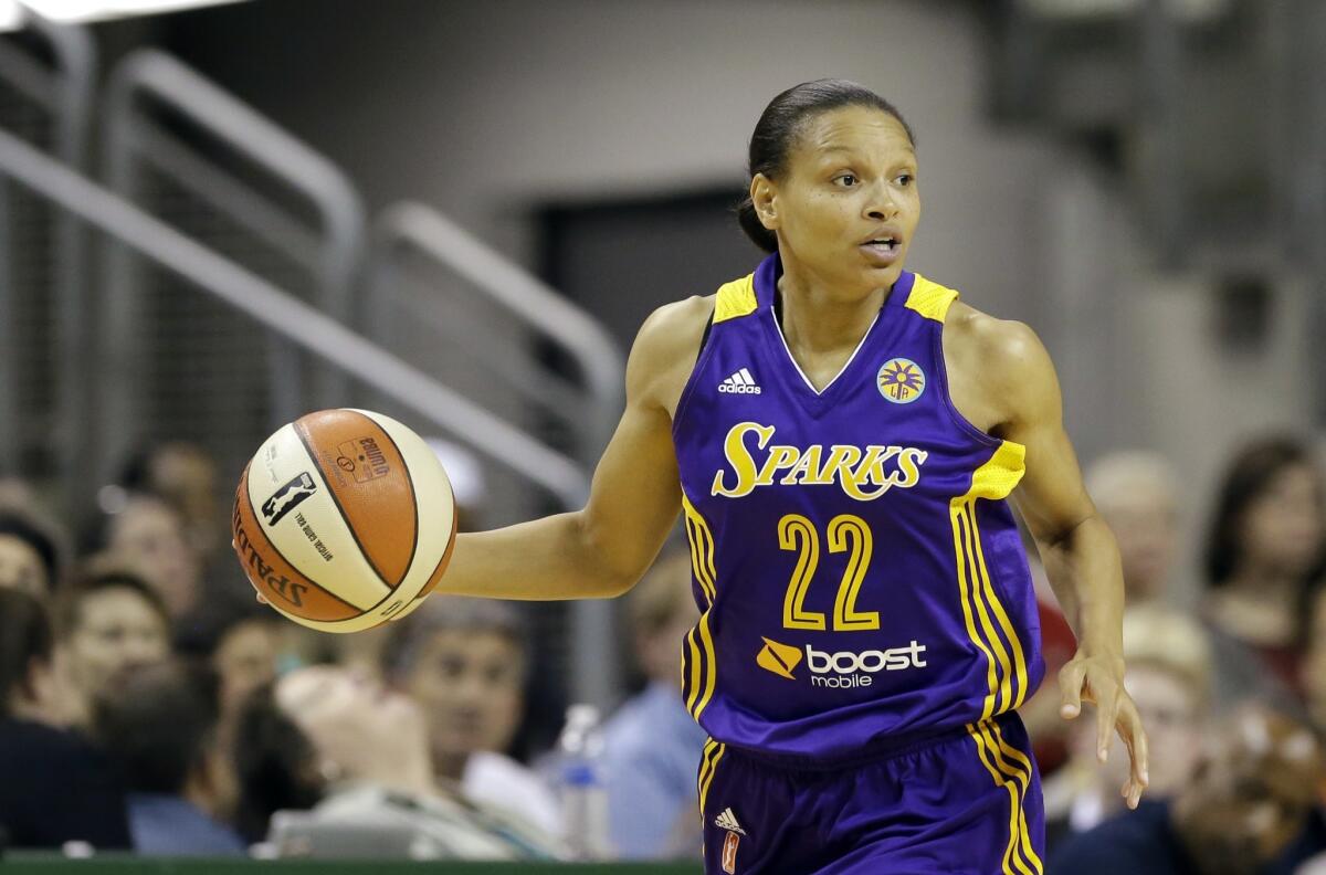 Armintie Herrington is averaging 5.4 points with three assists per game for the Sparks this season.