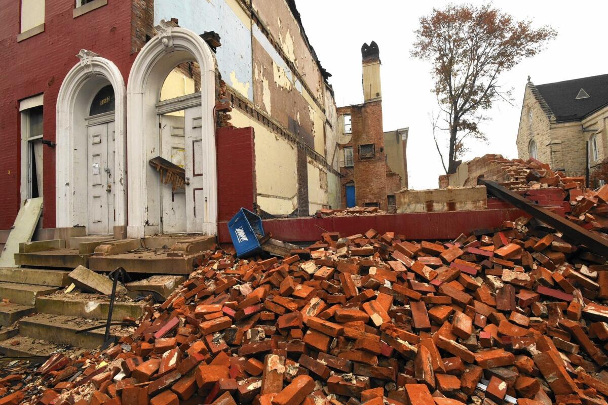 Freedom House, at 1234 Druid Hill Ave., was demolished with little warning by Bethel African Methodist Episcopal Church, which owns the property.