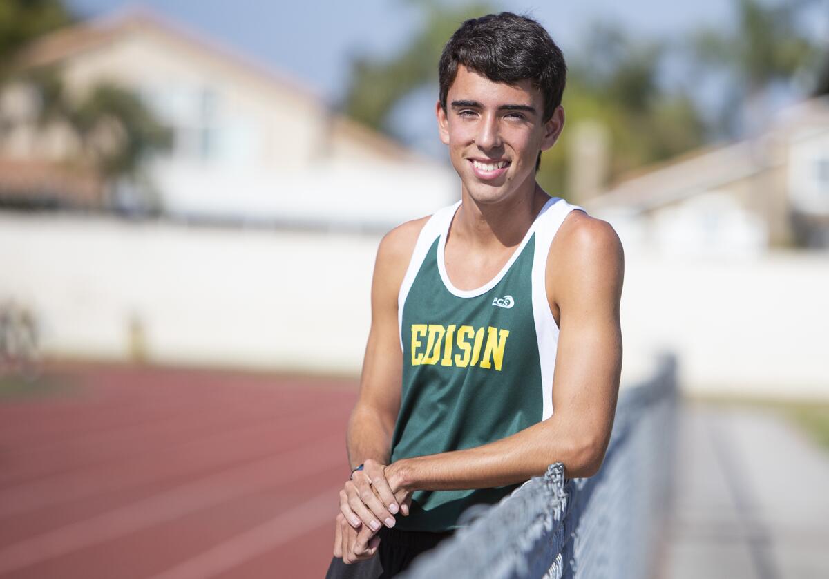 Edison's August Garcia paced the Chargers with a fourth-place finish in the Surf League finals, helping his team secure the league's second automatic CIF postseason bid.