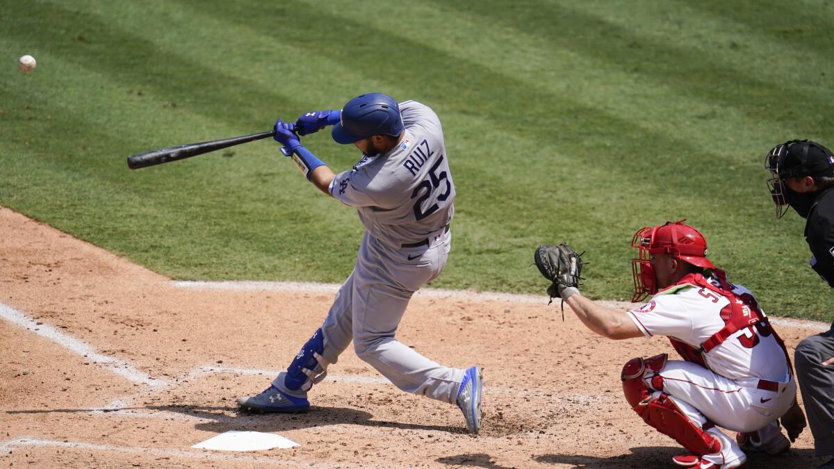 Keibert Ruiz homers in first MLB at-bat: 'It's a dream come true