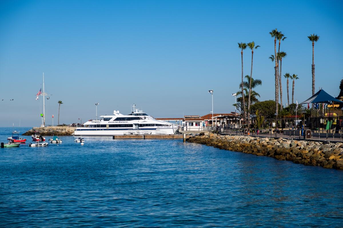 The Catalina Express, completing one of up to 30 daily trips to the island.
