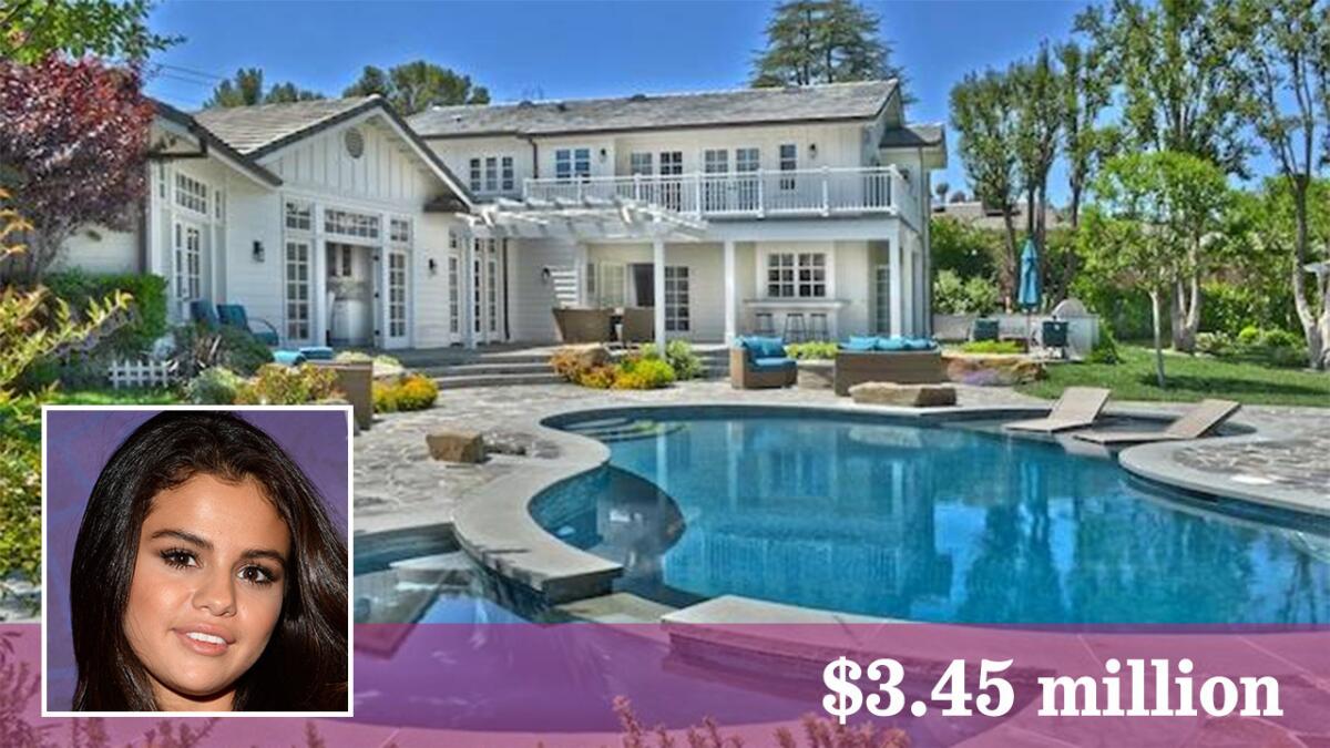 Selena Gomez has sold her house in Tarzana for $3.45 million.