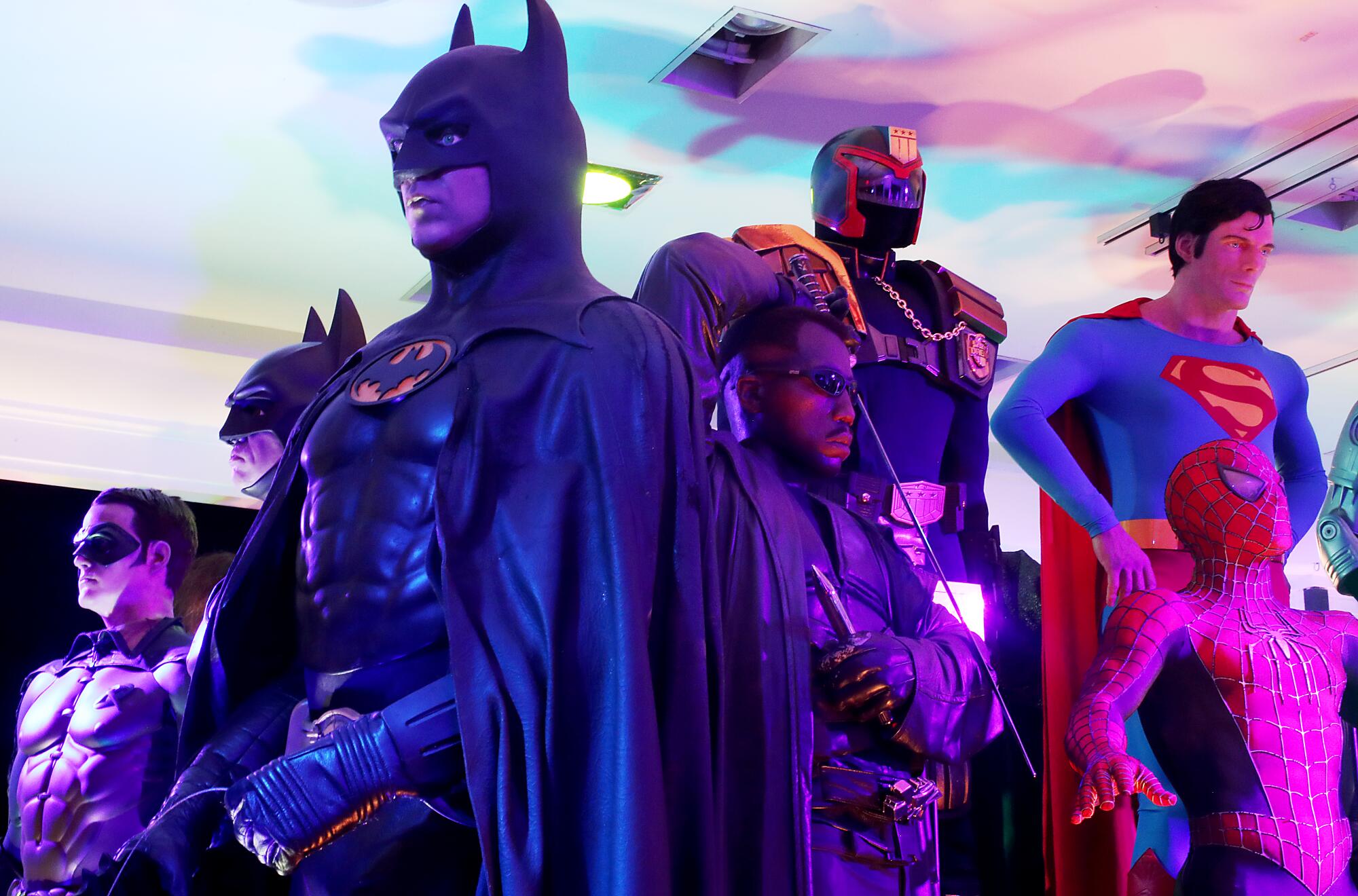 Batman, Superman and Spiderman are among the superheroes featured as part of the Icons of Darkness attraction.