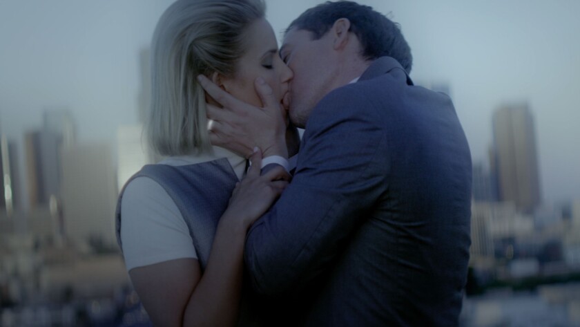 Dianna Agron and Mark Polish in the thriller "Against The Clock."