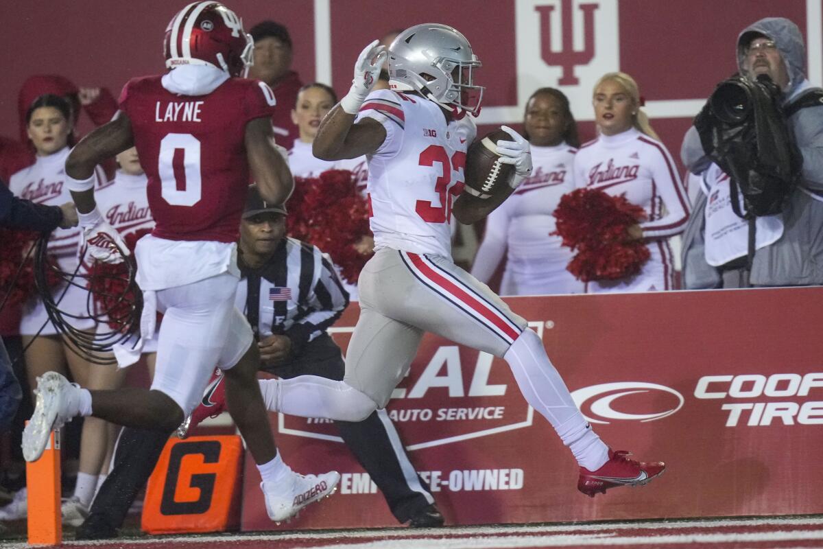 Ohio State RB Miyan Williams injured during defeat of Indiana