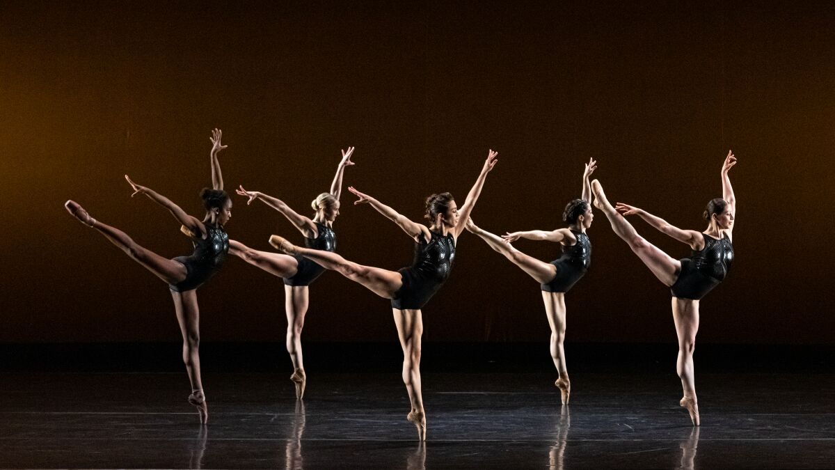BalletX dancers perform. The company will appear at Irvine Barclay Theatre on Jan. 24.