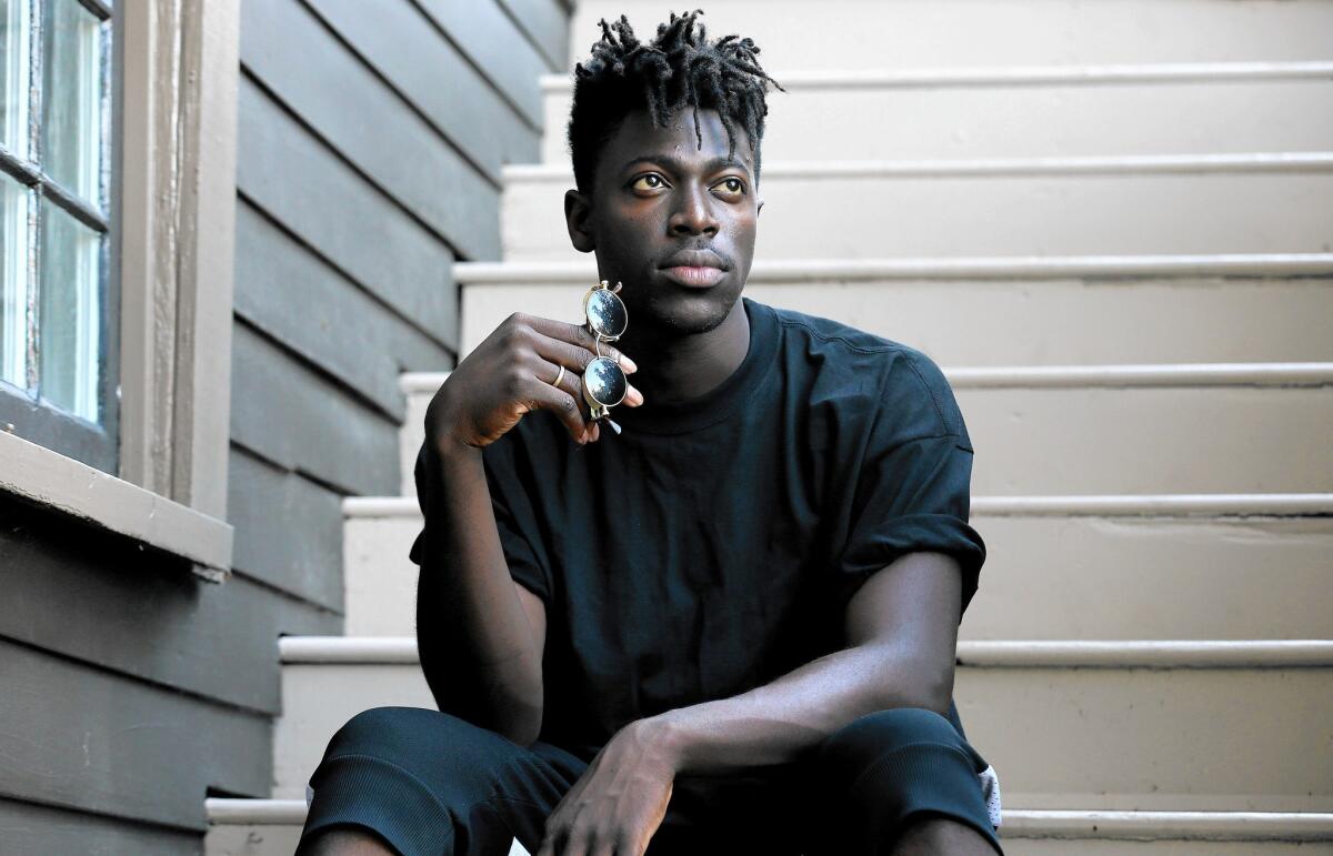 Moses Sumney is the headliner at the Echo in Los Angeles on July 30, 2015.