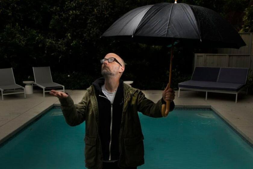 Los Feliz, CA -- MAY 6, 2016: The musician Moby is following in the footsteps of his long-distant ancestor Herman Melville and turning to the literary arena, with a memoir, PORCELAIN, due out next summer 2016. (Kirk McKoy / Los Angeles Times)