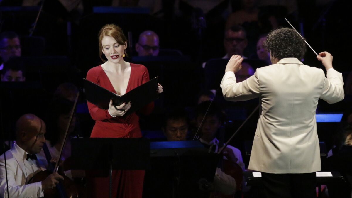 Actress Bryce Dallas Howard narrates "A Midsummer Night's Dream" as Gustavo Dudamel conducts the Los Angeles Philharmonic through Mendelssohn's incidental music.