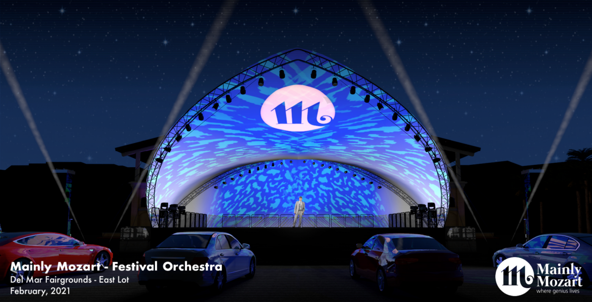 Mainly Mozart kicks off its Festival of Orchestras on Feb. 10 with a drive-in format at the Del Mar Fairgrounds.