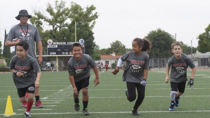 Arrowhead Football Camp Is About More Than Just Football Los Angeles Times