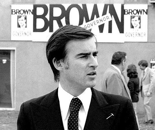 Jerry Brown campaigns in Riverside in 1974 during his first run for governor.