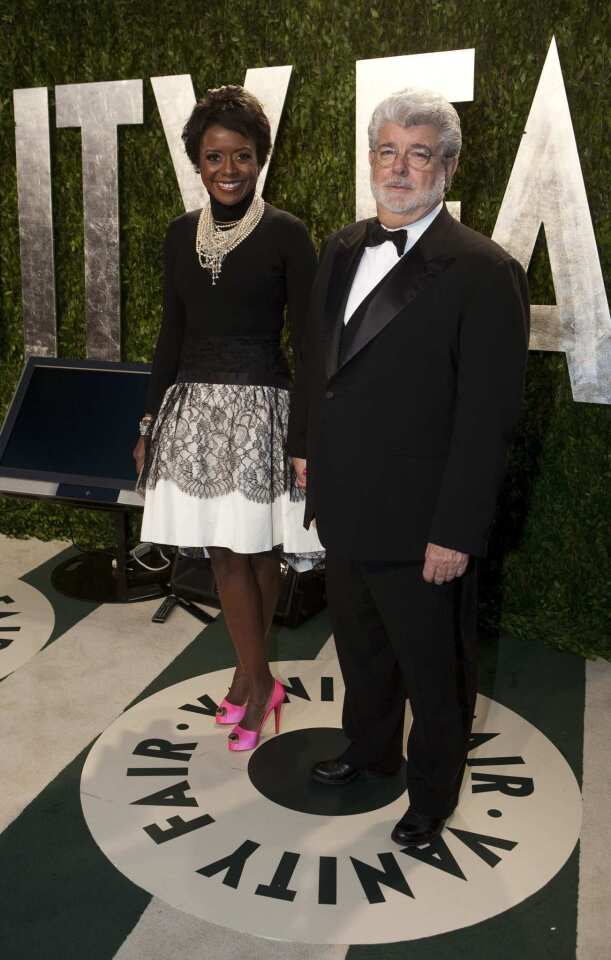 "Star Wars" creator George Lucas with his partner Mellody Hobson.
