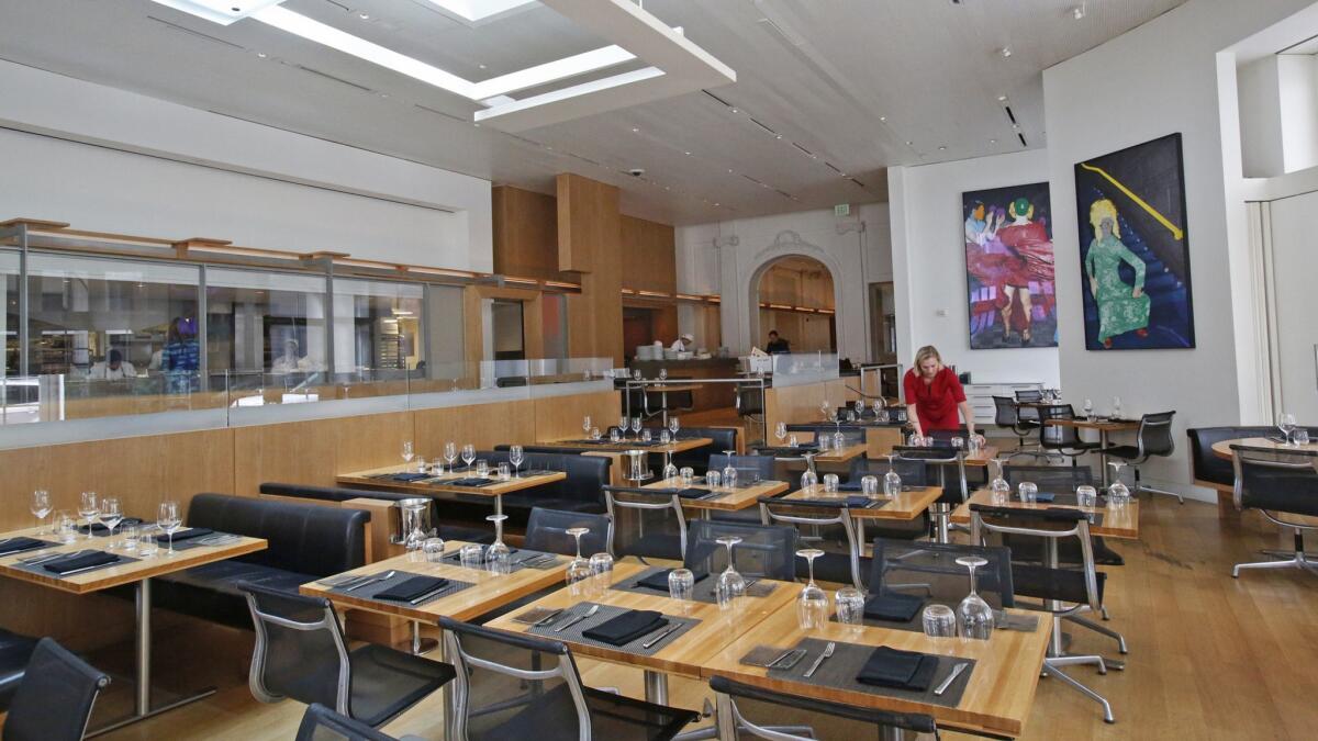 The dining room at CUT by Wolfgang Puck in Beverly Hills.