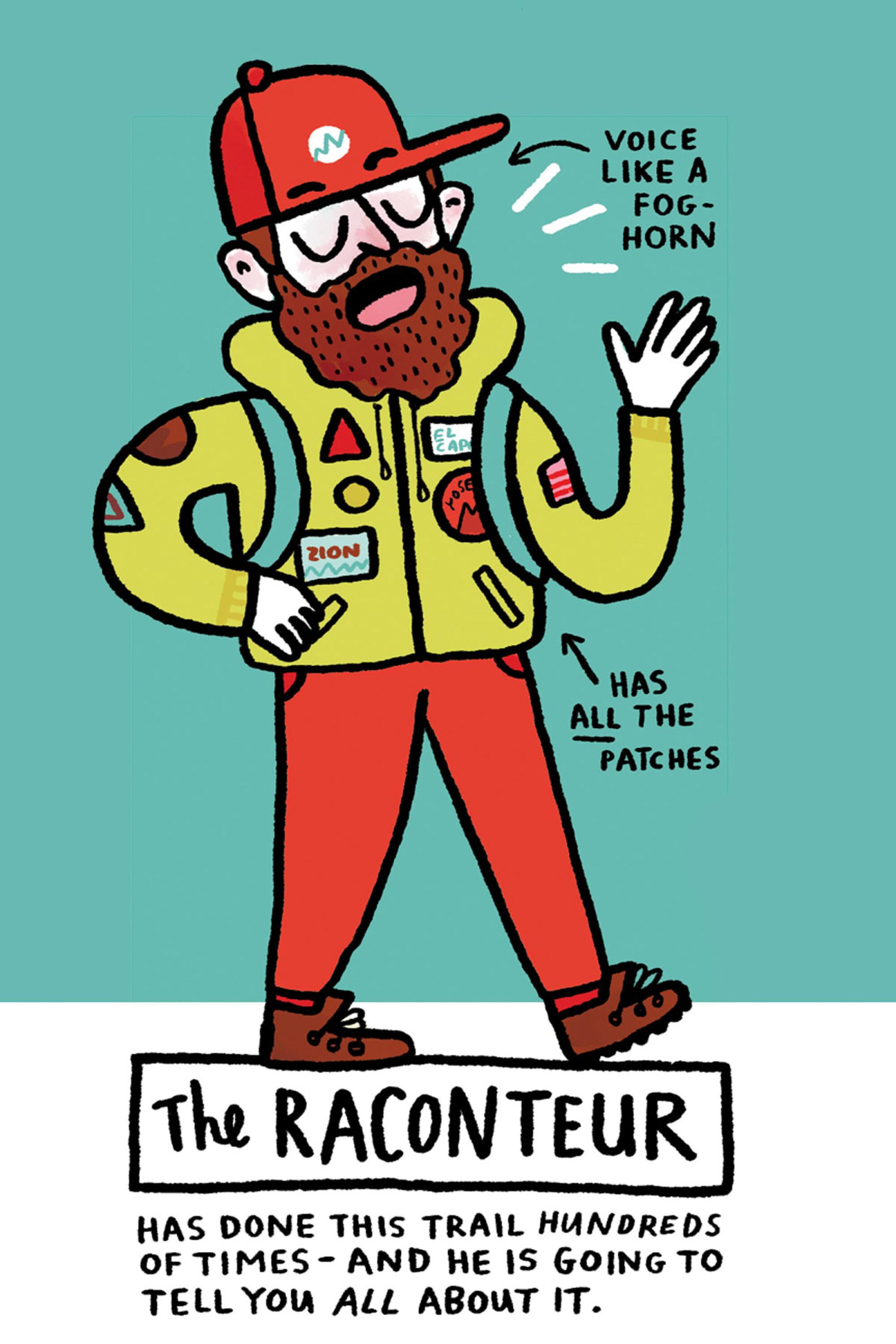 Comic of a raconteur hiker