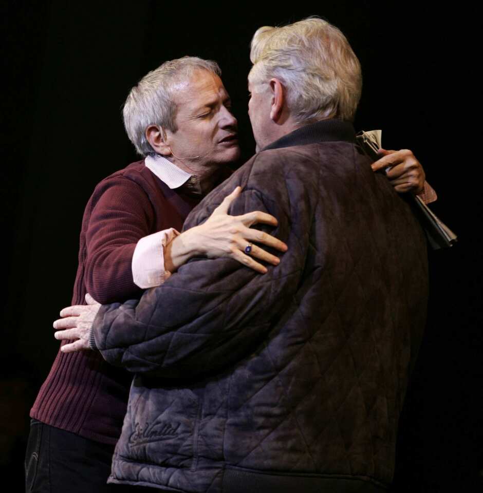 Actor Ron Palillo performs "Adelaide's Lament" during the 2009 Broadway Backwards at the American Airlines Theatre in New York City.