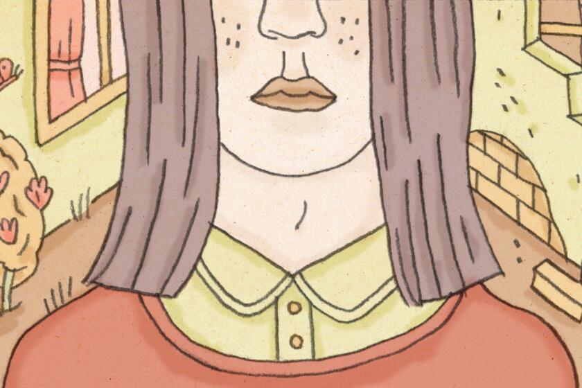 Comic thumbnail depicting a close up view of a woman's face with a room/exposed brick behind her.