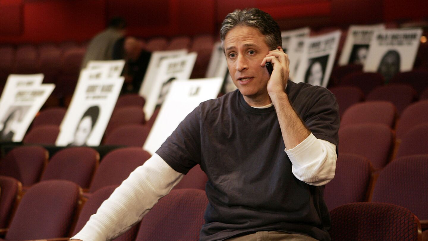 With his track record, some were surprised to hear that Jon Stewart was tapped to host the 2008 Academy Awards. Stewart, for his part, said: "I'm thrilled to be asked to host the Academy Awards for the second time, because, as they say, the third time's a charm."