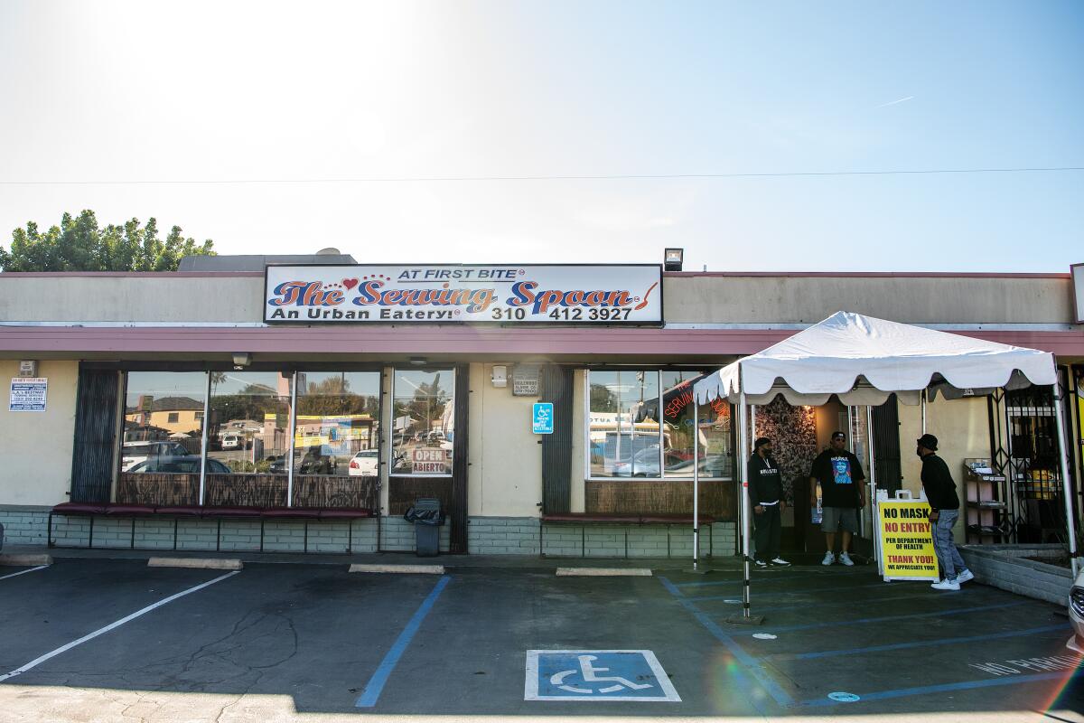 A look at The Serving Spoon in Inglewood in December. 