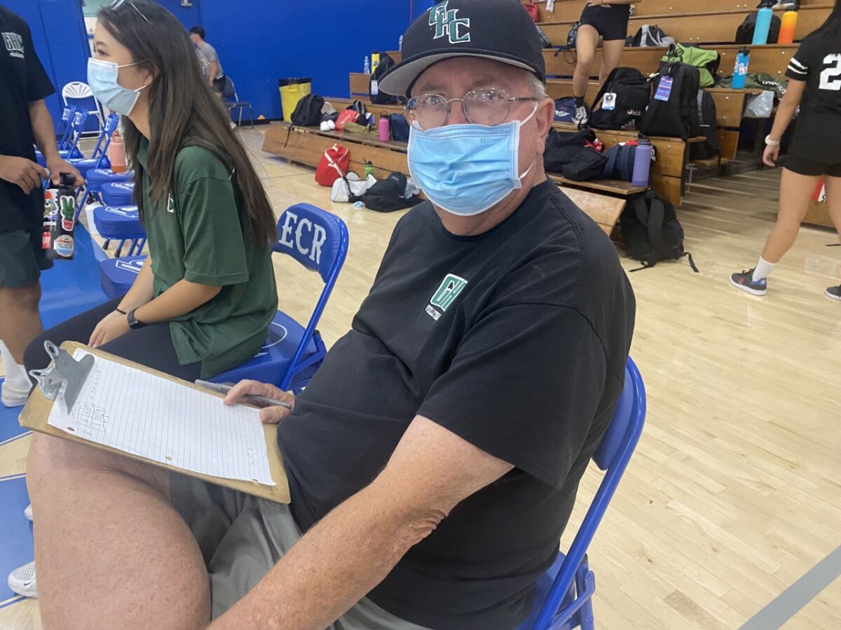 Granada Hills girls' volleyball coach Tom Harp.