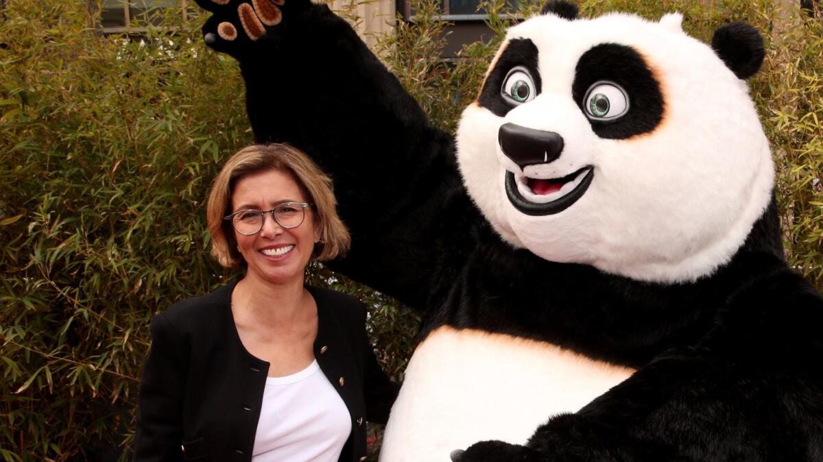 Mireille Soria at the premiere of "Kung Fu Panda 3."