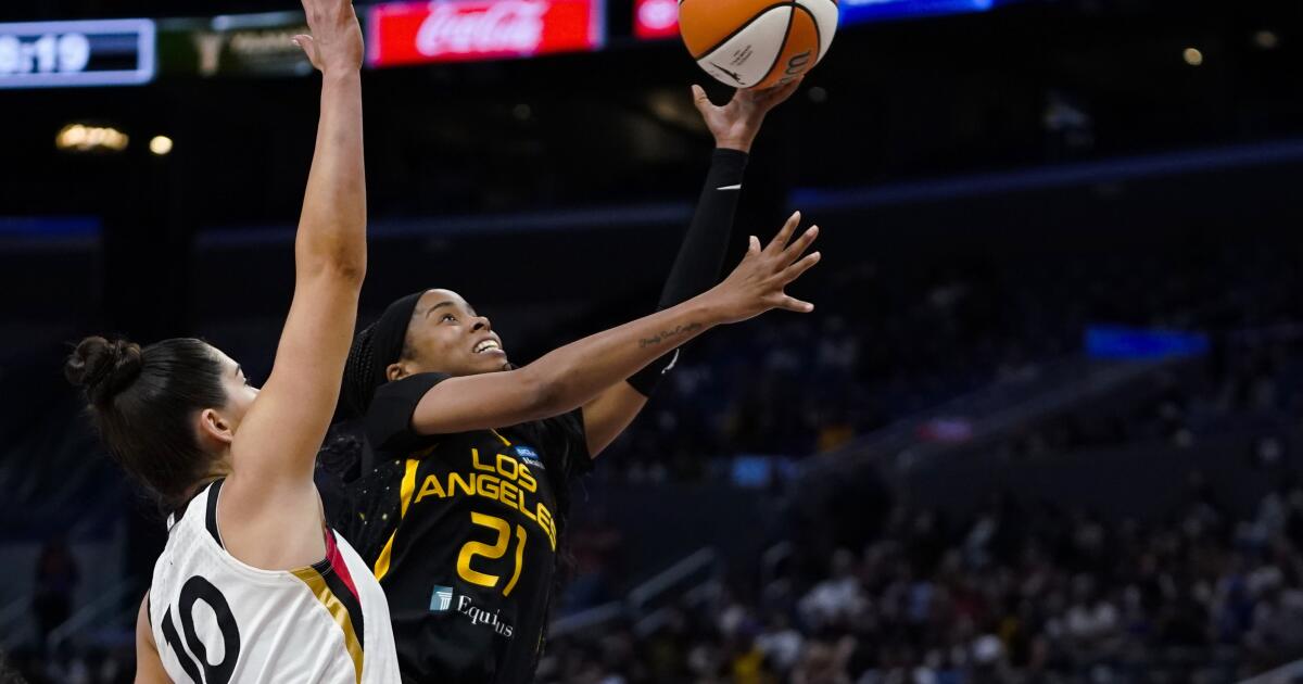Aces lose to Sparks, snapping regular-season home winning streak