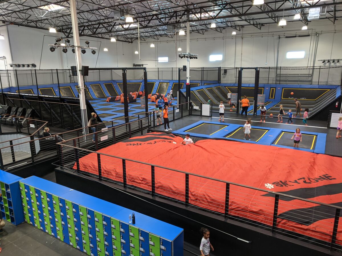 A new Sky Zone indoor trampoline park will open in Carlsbad on March 7.