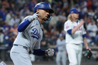 NEW YORK, NEW YORK - OCTOBER 18: Mookie Betts #50 of the Los Angeles Dodgers rounds.