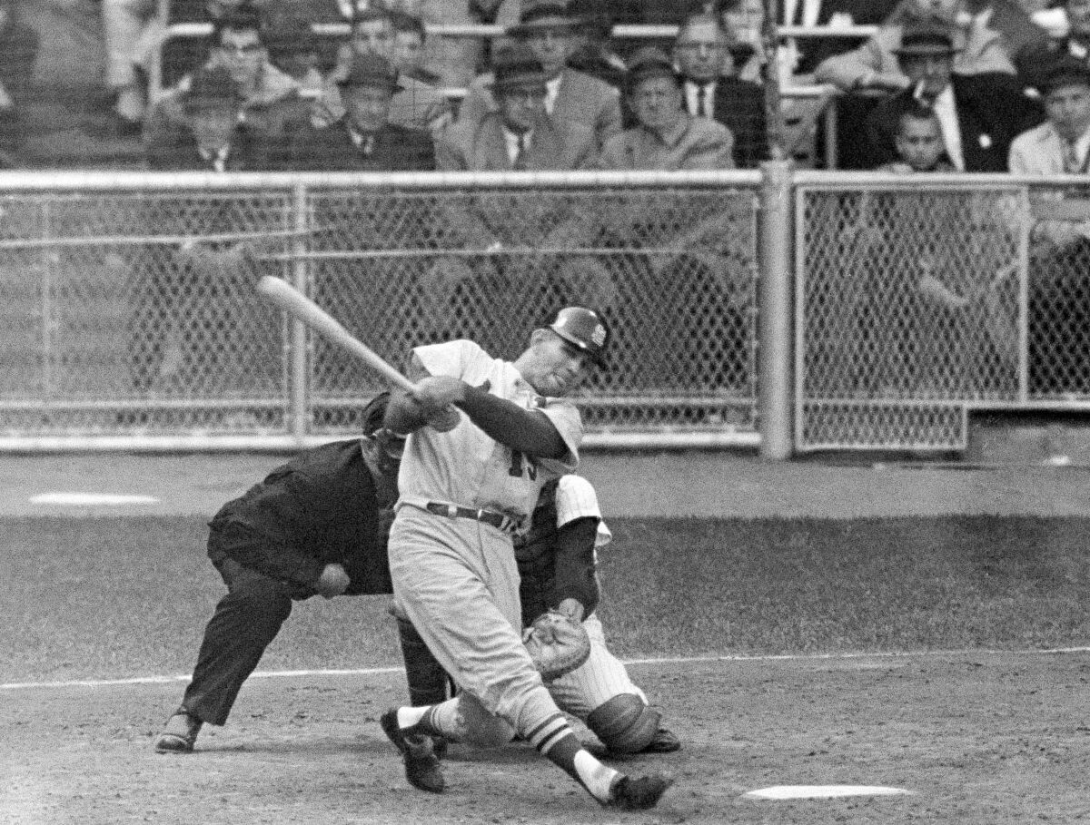 Tim McCarver hits a game-winning home run for the St. Louis Cardinals against the New York Yankees.