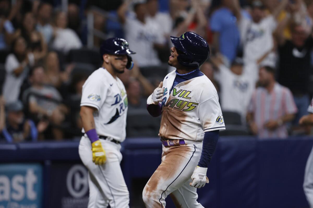 Franco homers in bottom of the 9th, Rays overcome bullpen meltdown to beat  Guardians 9-8