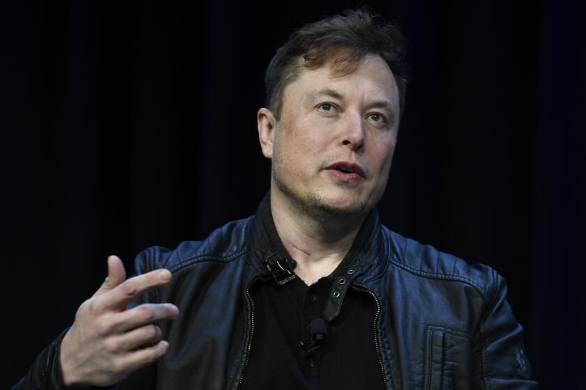 FILE - Tesla and SpaceX CEO Elon Musk speaks at the SATELLITE Conference and Exhibition, March 9, 2020, in Washington. Tech billionaire Elon Musk accused Australia of censorship after an Australian judge ruled that his social media platform X must block users worldwide from accessing video of a bishop being stabbed in a Sydney church. (AP Photo/Susan Walsh, File)