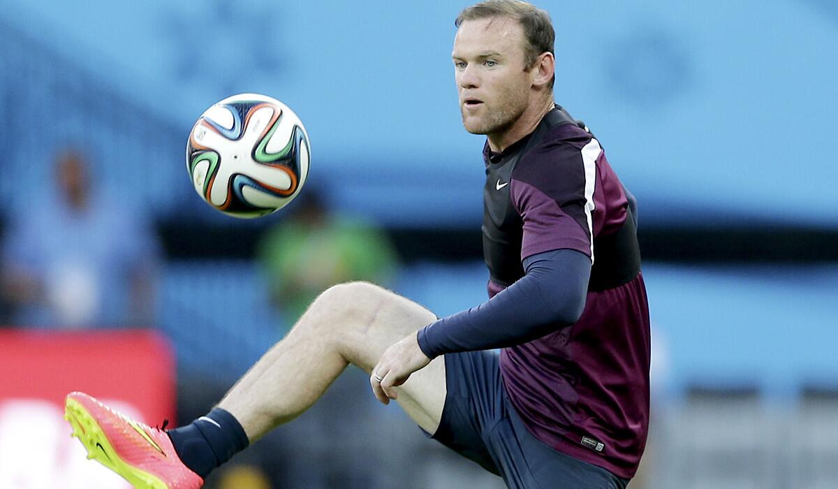 England forward Wayne Rooney takes part in a training session at Arena da Amazonia in Manaus, Brazil, on Friday in preparation for a group game against Italy on Saturay.