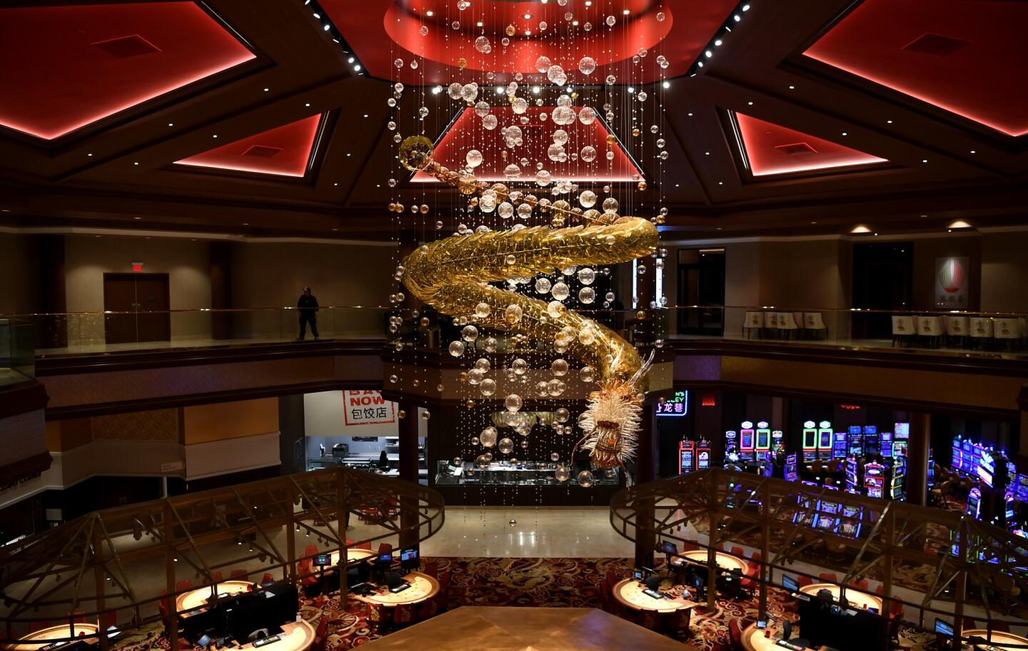 A view of the floor at the Lucky Dragon casino in Las Vegas.