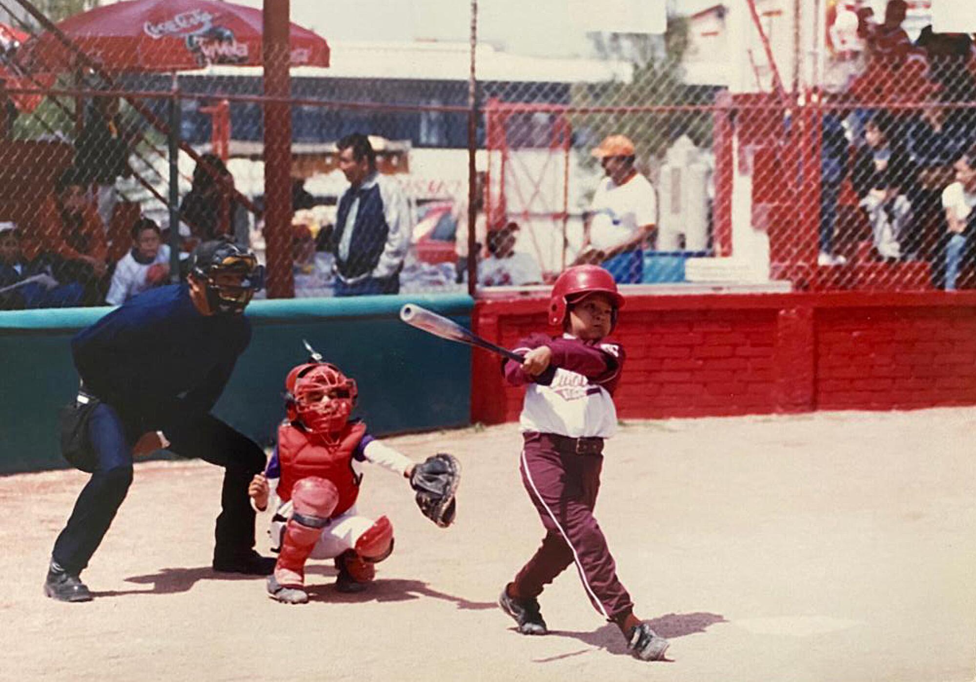 Julio dominated the local youth league at every level — as a pitcher and a hitter.