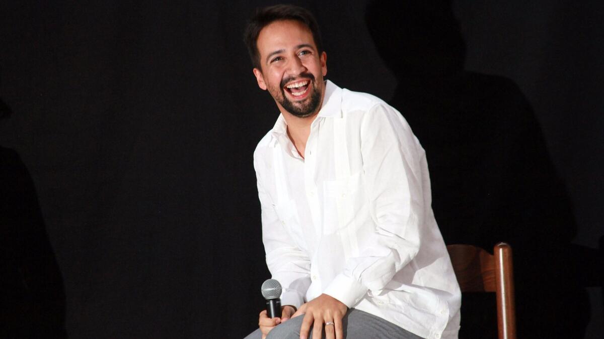 Lin-Manuel Miranda in Puerto Rico in late August.