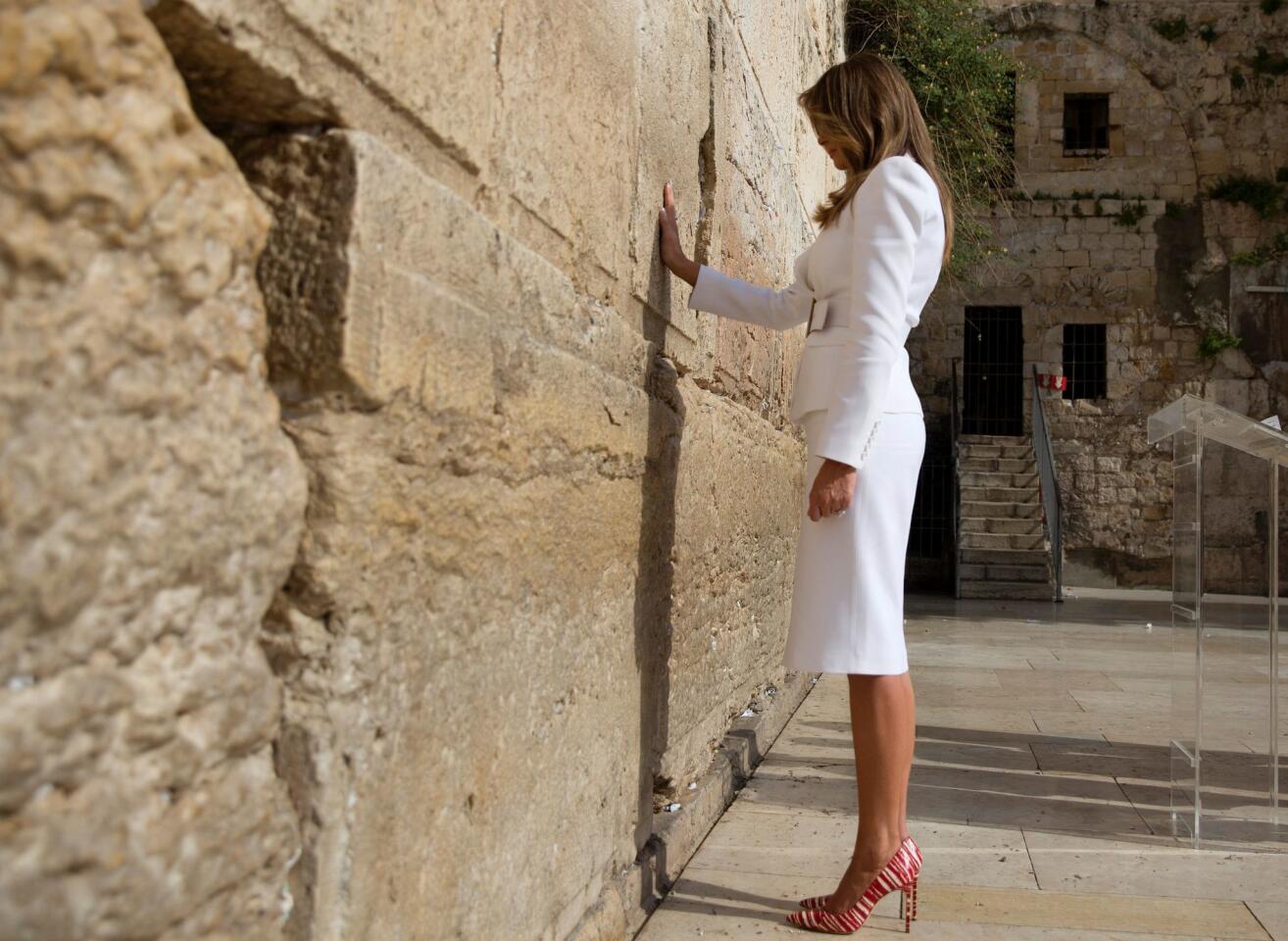 Melania Trump visits the Western Wall
