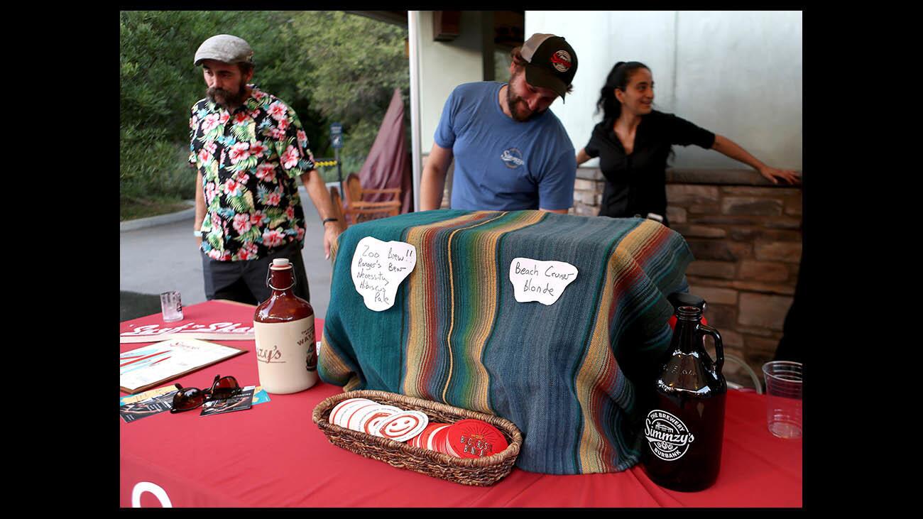 The Brew at Simmzy’s Burbank served a special brew called Hibiscus Pale, with ingredients chosen by the Los Angeles Zoo American Black bear Ranger, at the annual Brew at the Los Angeles Zoo, on Friday, Aug. 3, 2018. Specially crafted for the event, the beer had notes of hibiscus flowers and honey, ingredients chosen by the black bear a few weeks back.