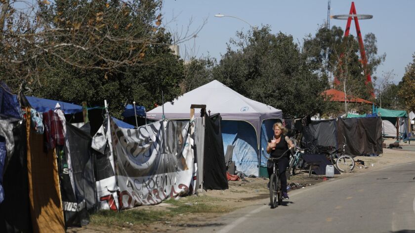 The removal of a homeless encampment along the Santa Ana River in Anaheim spurred a federal lawsuit last year.