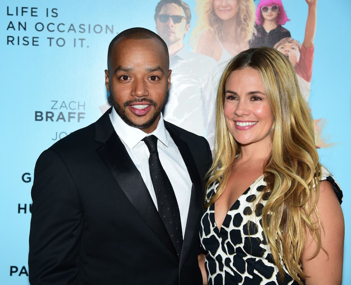 Donald Faison and his wife, CaCee Cobb, are expecting their second child.