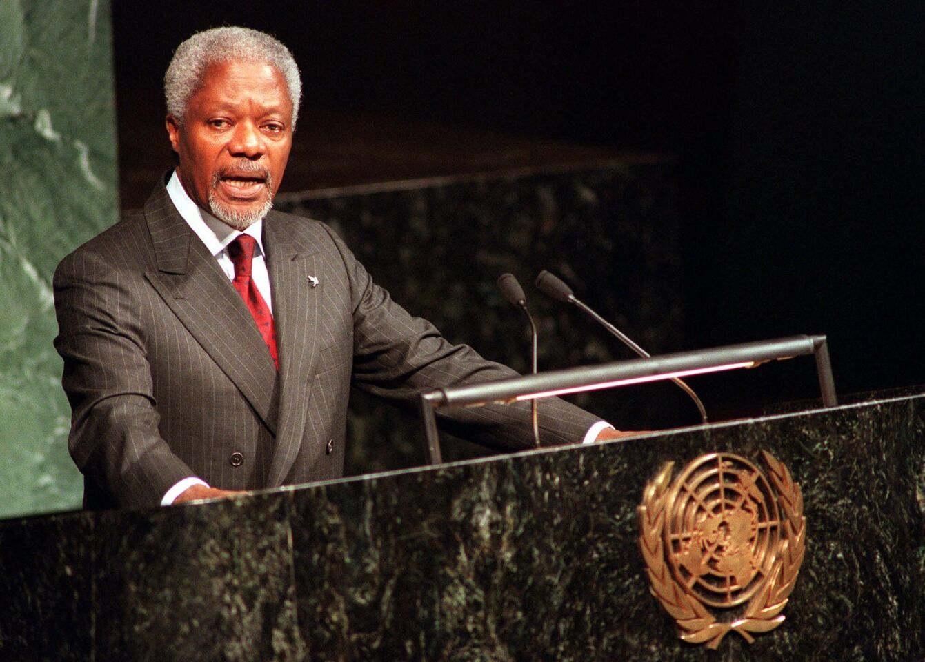 Former U.N. Secretary-General Kofi Annan was one of the world's most celebrated diplomats, despite presiding over some of the worst failures and scandals at the world body. He served two terms, from Jan. 1, 1997, to Dec. 31, 2006, and was awarded the Nobel Peace Prize jointly with the U.N. in 2001. He was 80.