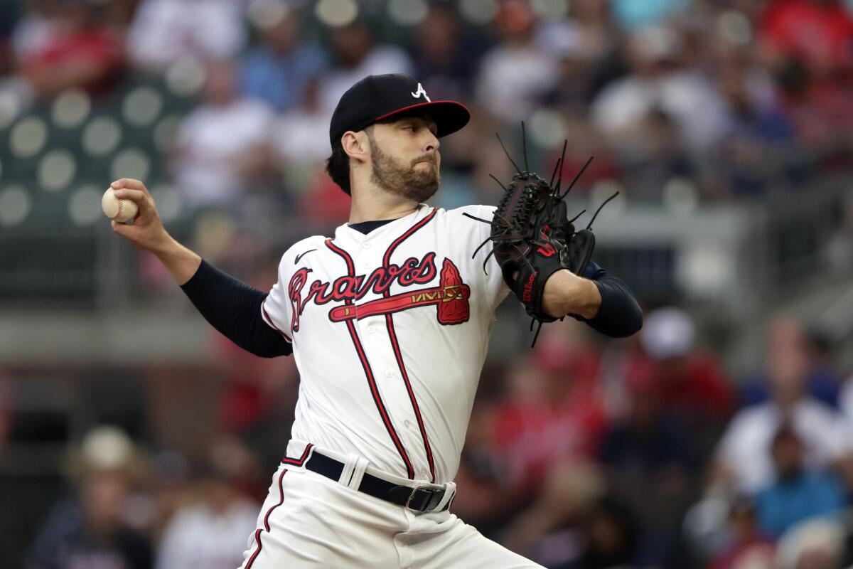 Braves starter Ian Anderson not happy after tough afternoon against Red Sox