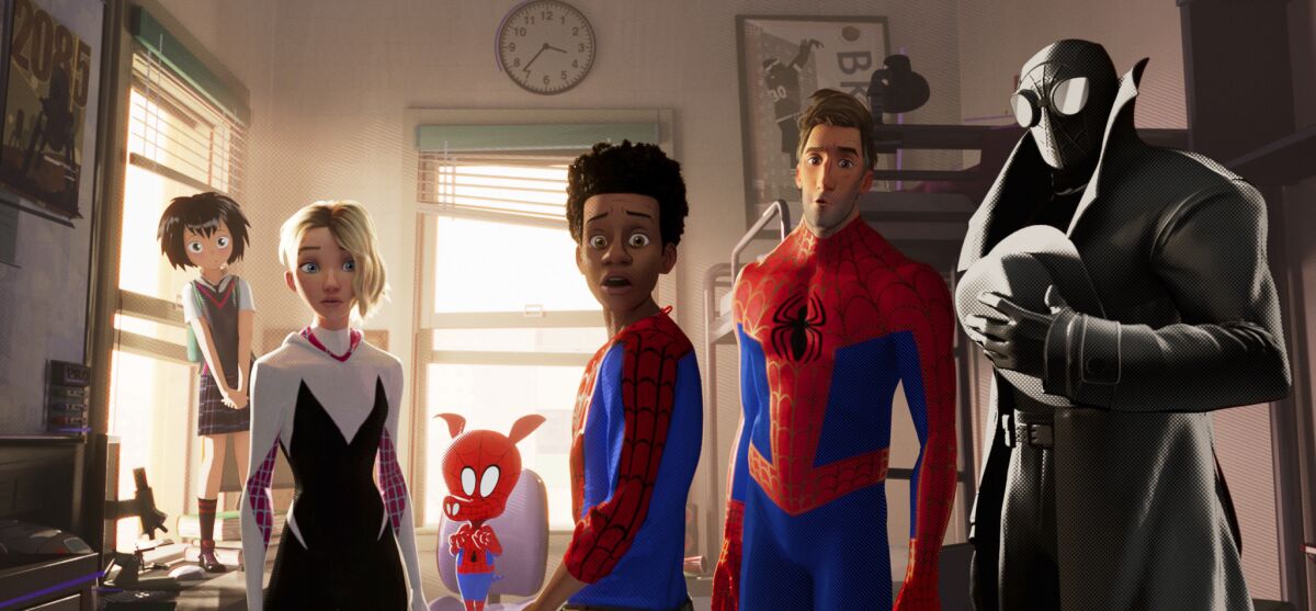 Characters from the film "Spider-Man: Into the Spider-Verse.