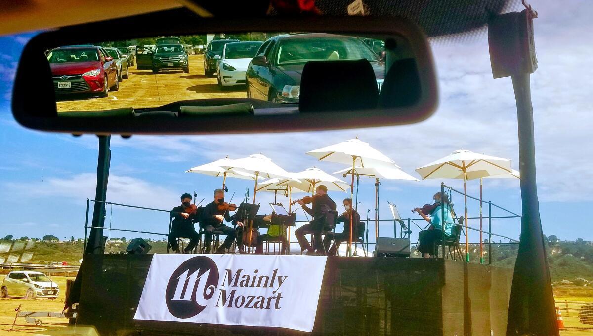 San Diego's Mainly Mozart became the first classical music organization in the nation to produce a drive-in concert.